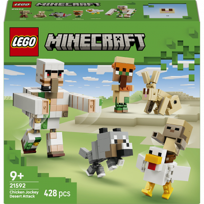 LEGO Minecraft 21592 L'attaque du d&eacute;sert du Poulet chevauch&eacute;