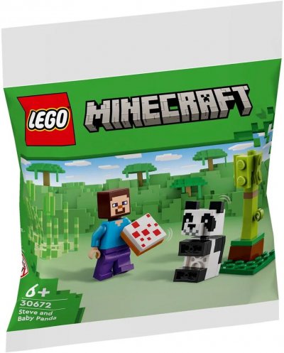 Lego Minecraft - Steve et le b&eacute;b&eacute; panda, Jouets de construction 