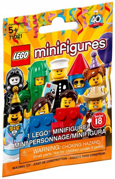 LEGO&reg; Minifigures 71021 S&eacute;ries 18 Mod&egrave;le al&eacute;atoire