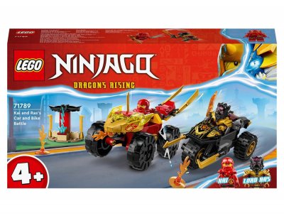 LEGO&reg; Ninjago 71789 Le combat en voiture et en moto de Kai et Ras