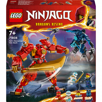 LEGO&reg; NINJAGO&reg; 71808 Le robot &eacute;l&eacute;mentaire du feu de Kai