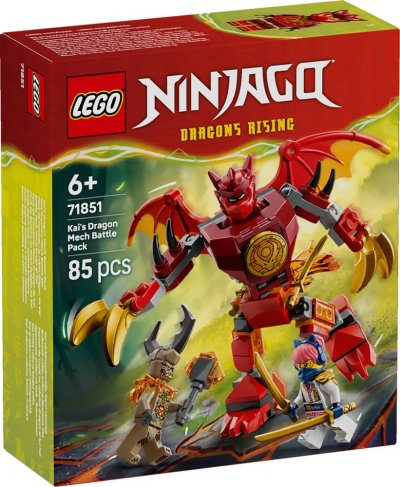 LEGO&reg; Ninjago&reg; 71851 Pack de combat : le robot dragon de Kai
