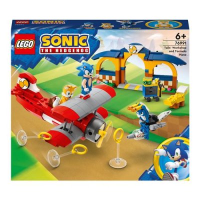 LEGO&reg; Sonic 76991 L&rsquo;avion Tornado et l'atelier de Tails