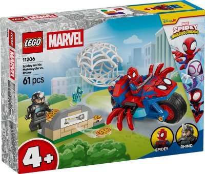 LEGO&reg; Spidey 11206 Spidey sur sa moto contre Rhino