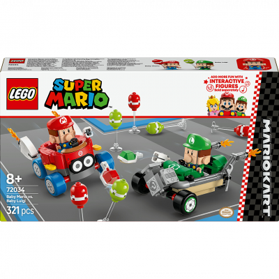 LEGO Super Mario Mario Kart B&eacute;b&eacute; Mario contre B&eacute;b&eacute; Luigi 72034 LEGO
