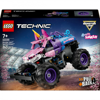 LEGO Technic 42220 Monster Jam Sparkle Smash &agrave; r&eacute;trofriction - Neuf