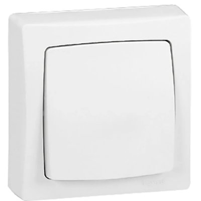 LEGRAND  086004 Permutateur Appareillage Saillie Complet, Blanc