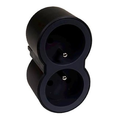 LEGRAND  Biplite FB 2x2P+T standard prises frontales - Noir