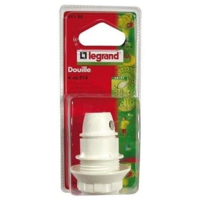 LEGRAND  - Douille pour ampoule E14 - polyamide blanc