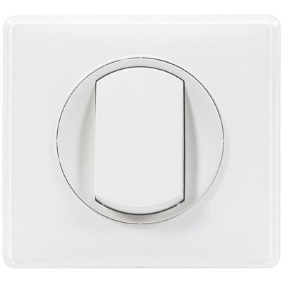 LEGRAND  - Poussoir avec plaque C&eacute;liane Soft - 6A - Blanc