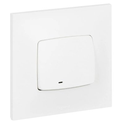 LEGRAND  - Poussoir lumineux (voyant fourni) Neptune - 6A - Blanc