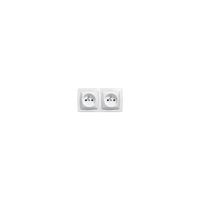 LEGRAND  - Prises 2x2P+T bornes auto appareillage saillie complet blanc