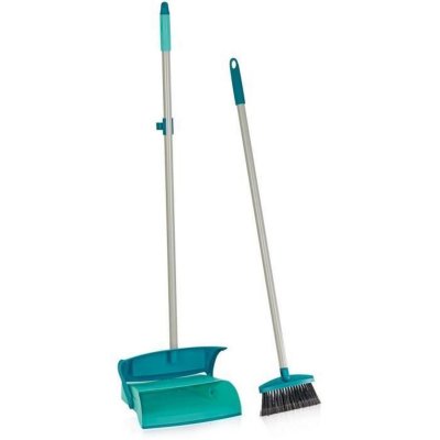 LEIFHEIT  41405 Set Balayette avec manche et Pelle avec couvercle