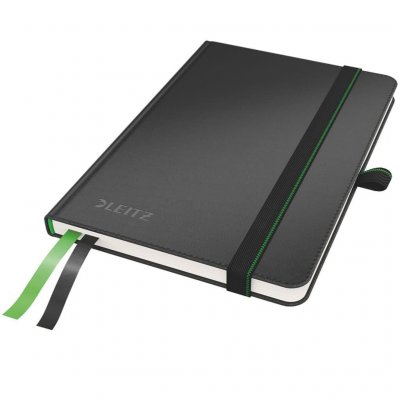 LEITZ  cahier complete a6 petits carreaux noir