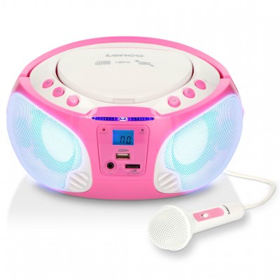 LENCO  Radio et lecteur CD SCD-650 Rose