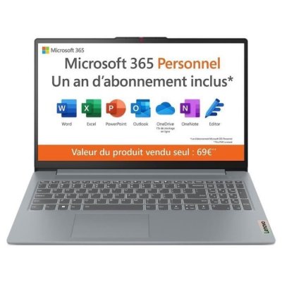 LENOVO  IdeaPad SLIM 3 15IAN8 15.6"" Intel N 4 Go Gris