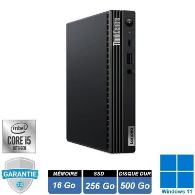 LENOVO  M80q Intel Core i5-10500T 16GB 256GB SSD Windows 11 Mini PC