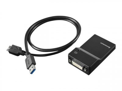 LENOVO  USB 3.0 to DVI/VGA Monitor Adapter - adaptateur video externe
