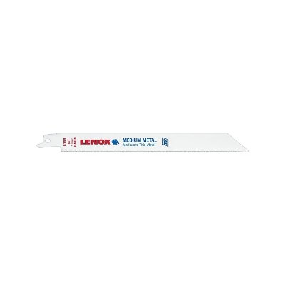 LENOX  Lot de 5 lames de scie sabre HSS Bi 18 dents Longueur 180 mm