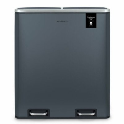 LES COLLECTORS  - Poubelle p&eacute;dale 60L gris mat edition - N&deg;906