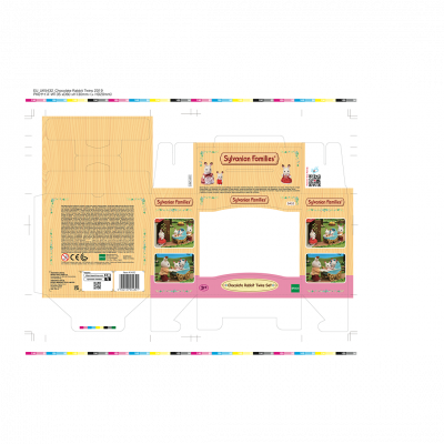SYLVANIAN FAMILIES LES JUMEAUX LAPIN CHOCOLAT ET POUSSET