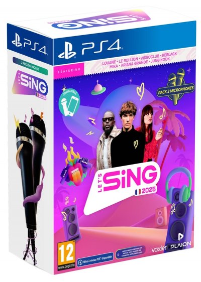Let's Sing 2025 + 2 Micros PS4 