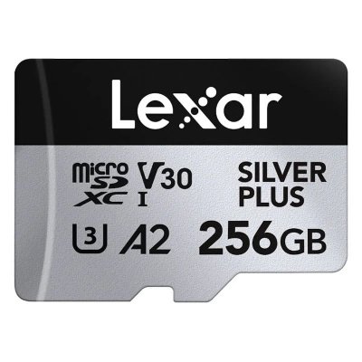 LEXAR  Professional SILVER PLUS 256 Go MicroSDXC UHS-I Classe 3 - Neuf