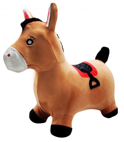LEXIBOOK  - Porteur Poney Sauteur Gonflable Peluche