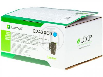 LEXMARK  C242XC0 Toner cyan, 3.5K pages