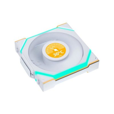 LIAN LI  Uni Fan SL 120 LCD ARGB Wireless - Blanc 
