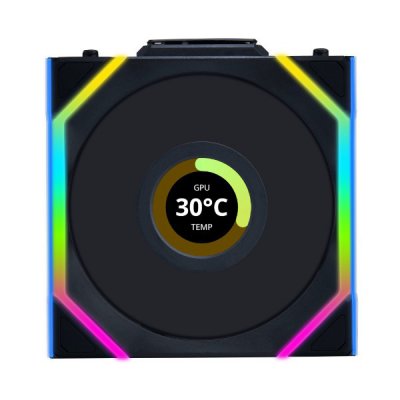LIAN LI  Uni Fan SL 120 LCD ARGB Wireless - Noir 