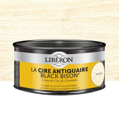 LIBERON  Cire antiquaire Black Bison&reg; en p&acirc;te Incolore, 500cc