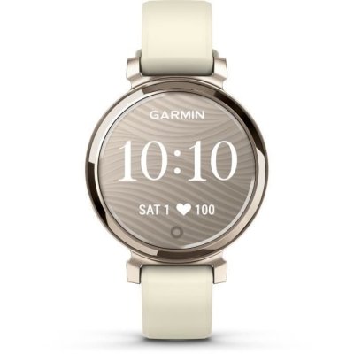 GARMIN Lily 2, Cream Gold bracelet silicone blanc coco
