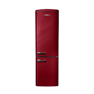 LINARIE  R&eacute;frig&eacute;rateur cong&eacute;lateur retro LJCO250BORDEAUX 244Litres Bordeaux
