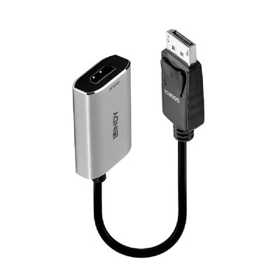 LINDY  41094 c&acirc;ble vid&eacute;o et adaptateur 0,11 m DisplayPort HDMI Gris