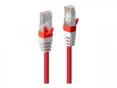 LINDY  45389 C&acirc;ble patch cat.6 (A) S/FTP PIMF Premium sans Halog&egrave;ne Rouge 7,5 m