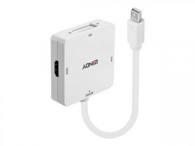 LINDY  Adaptateur Mini-DP 1.2 vers HDMI 4K30/DVI/VGA