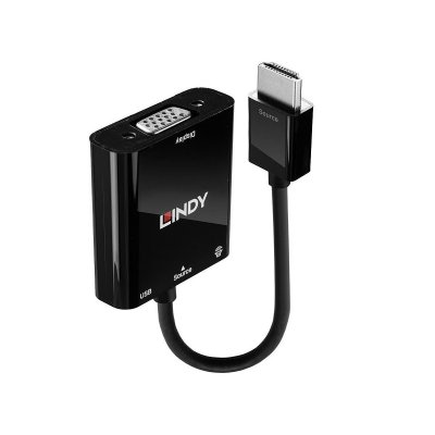 LINDY  - Convertisseur vid&eacute;o - HDMI - VGA - noir