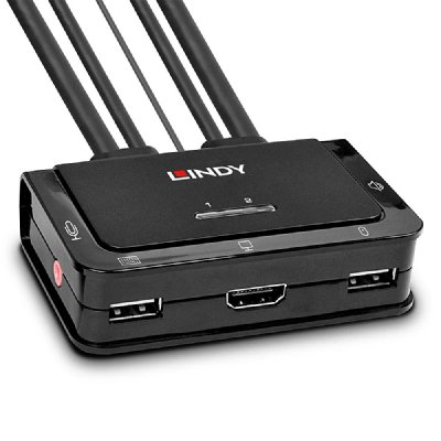 LINDY  HDMI KVM Switch 2 Port USB 2.0