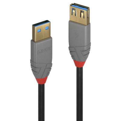 LINDY  Rallonge USB 3.2 type A 5Gbit/s. Anthra Line 3m