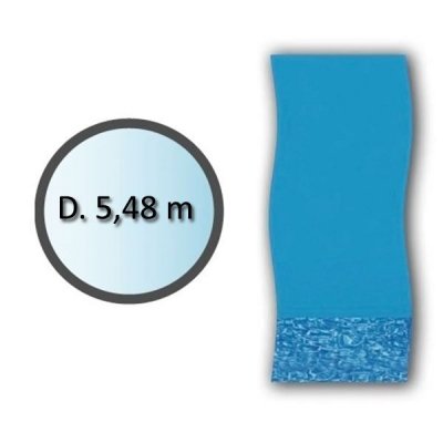 SWIMLINE liner swirl forme ronde d.5.48m pour piscine hors sol - li1848sb