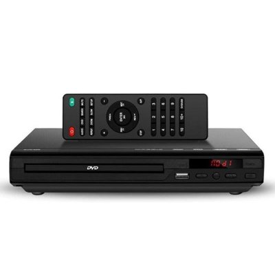  LINFE Lecteur DVD pour TV avec sortie HDMI/AV, entr&eacute;e USB, lecteur DVD CD