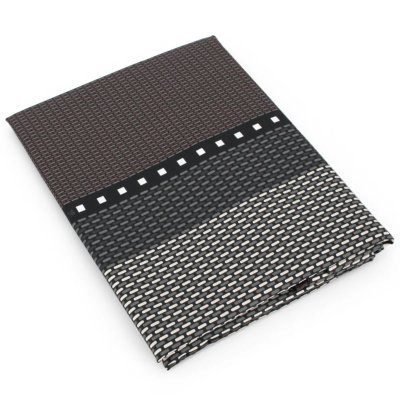 LINNEA  Drap plat 180x290 cm satin de coton ENZO noir