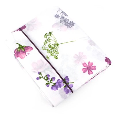 LINNEA  Drap Plat 240x310 cm 100% Coton Pretty Blanc