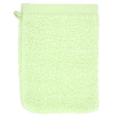 LINNEA  Gant de Toilette 16x21 cm Pure Vert Pomme 550 g/m2