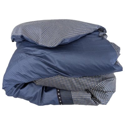 LINNEA  Housse de couette 260x240 cm satin de coton ENZO bleu