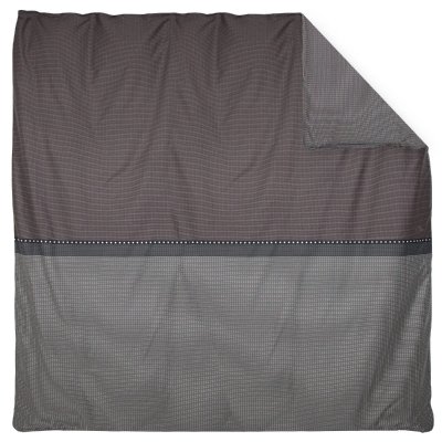 LINNEA  Housse de couette 260x240 cm satin de coton ENZO noir