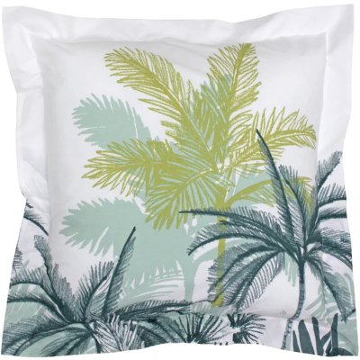 LINNEA  Taie d'oreiller 65x65 cm percale 100% coton TRINIDAD mousson