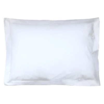 LINNEA  Taie d'oreiller uni 60x40 cm pur percale PRIMO Blanc