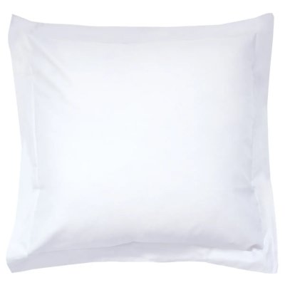 LINNEA  Taie d'oreiller uni 80x80 cm 100% coton ALTO Blanc